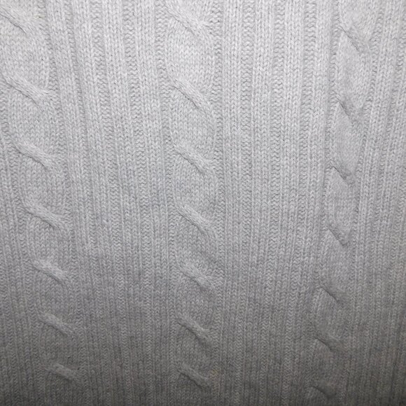 Nautica Mens XL Gray Blue Cable Knit V neck  Sweater Vest - Picture 9 of 9